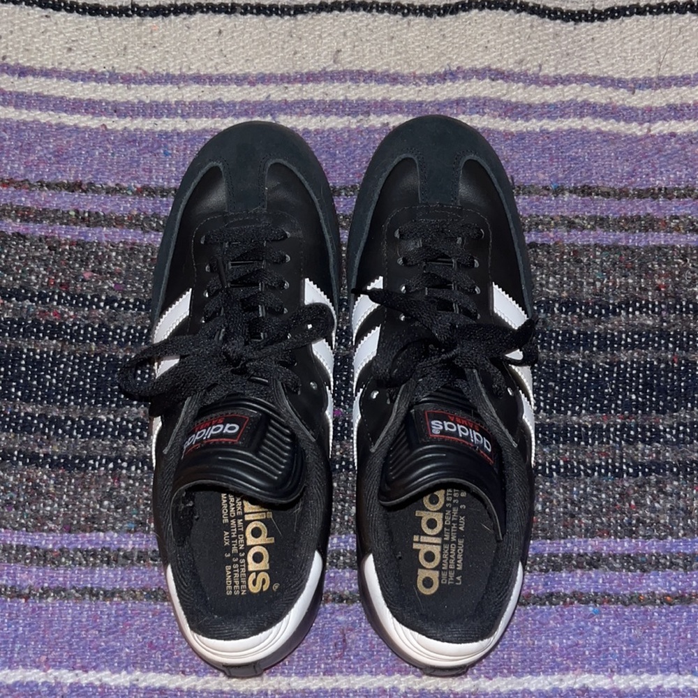 Black & White Adidas Sambas
